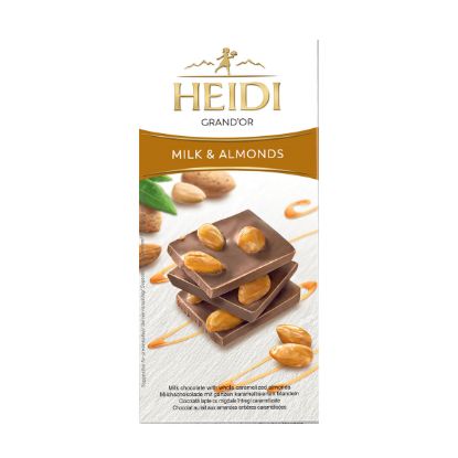 HEIDI GRANDOR MILK & ALMONDS ΣΟΚΟΛΑΤΑ 100gr.