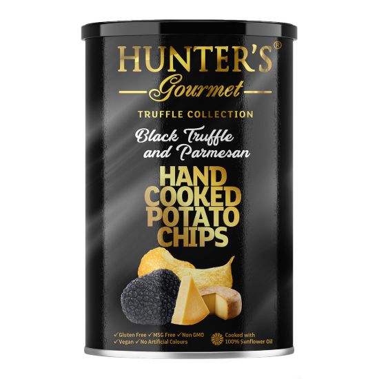 HUNTERS CHIPS BLACK TRUFFLE & PARMESAN 150gr.