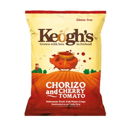 KEOGHS CHIPS CHORIZO TOMATO 125gr.