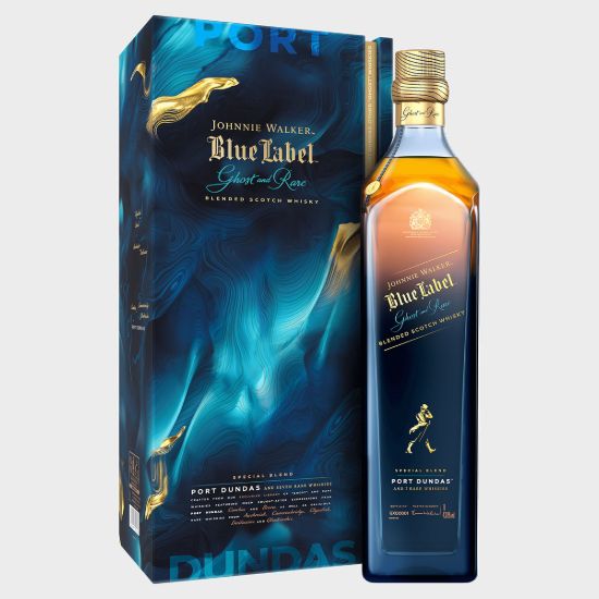 J WALKER BLUE LABEL GHOST & RARE PORT DUNDAS 700ml